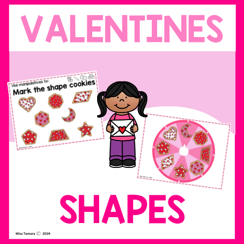 Valentine’s Day Preschool Shapes Activity